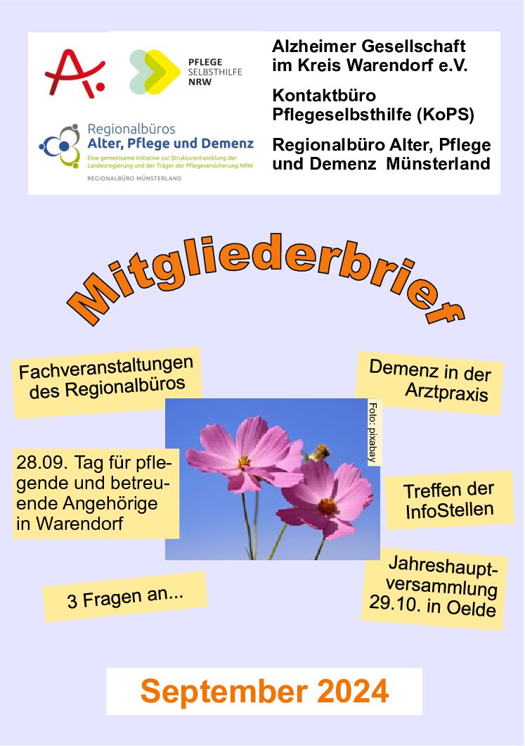 Mitgliederbrief September 2024 erschienen